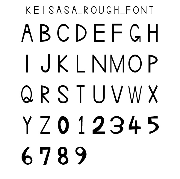 【商用可】 Keisasa Rough Font.ttf|チョーク風フォント