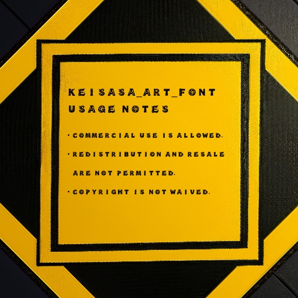 【商用可】Keisasa art font.ttf|アート系グルーヴィフォント