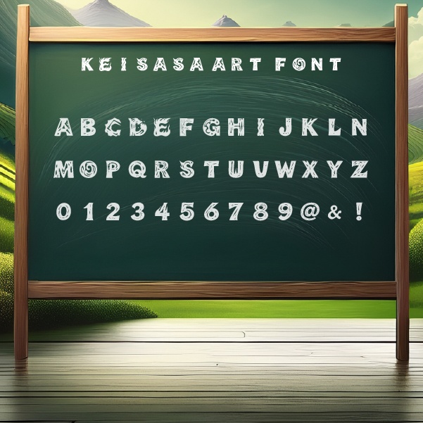 【商用可】Keisasa art font.ttf|アート系グルーヴィフォント
