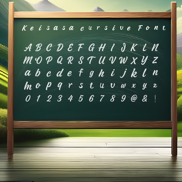 【商用可】Keisasa cursive font|手書き風筆記体フォント