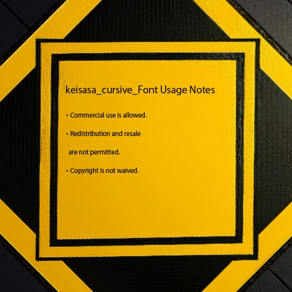 【商用可】Keisasa cursive font|手書き風筆記体フォント