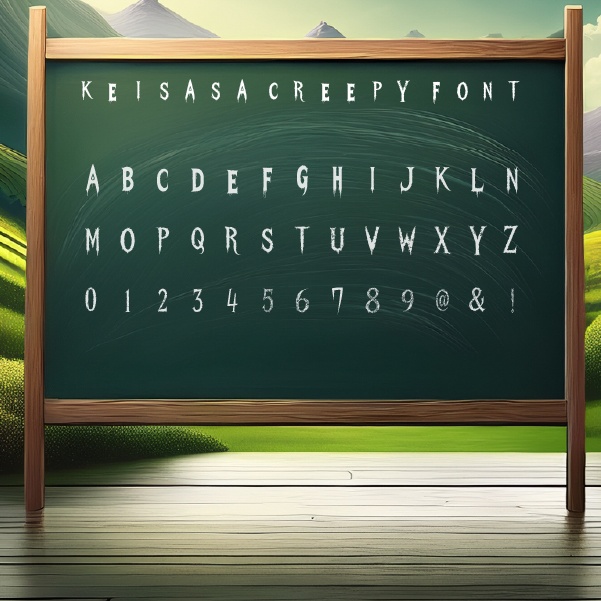 【商用可】Keisasa creepy font|ホラー・スプラッター風フォント