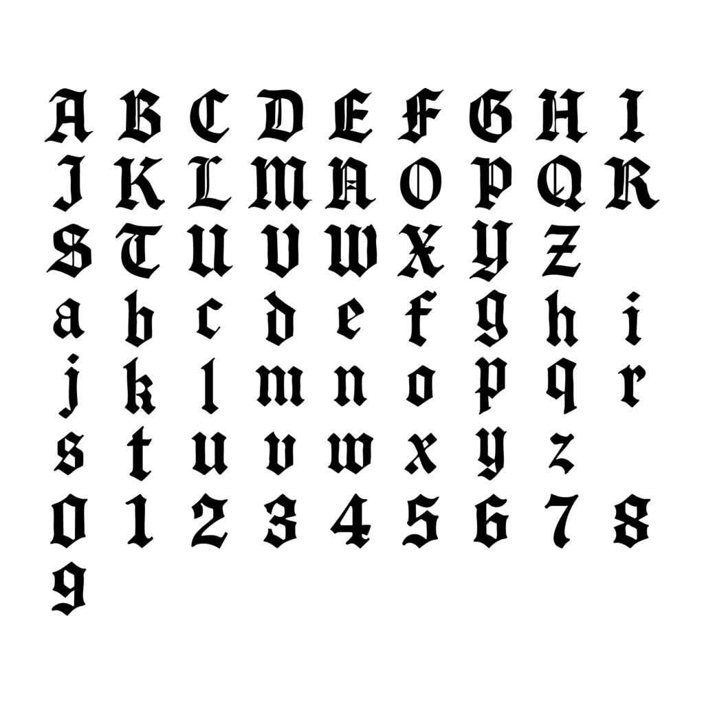 【商用可】keisasa blackletter font|中世系手描きゴシックフォント