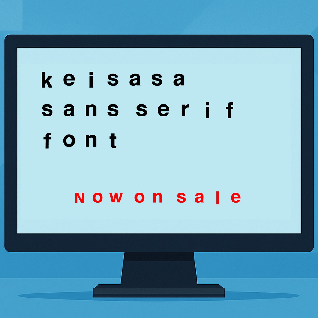 【商用可】keisasa_sans_serif_font︱ モダン系サンセリフフォント