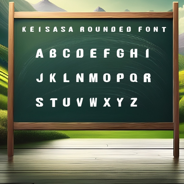 【商用可】Keisasa Rounded Font︱ 片角だけまるい、遊び心あるサンセリフ