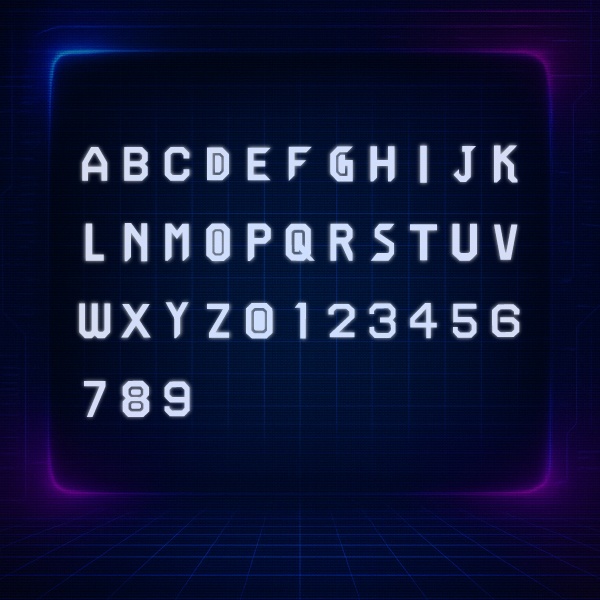 【商用可】Keisasa Neotron Font︱ メカニカルな印象を持つ近未来フォント