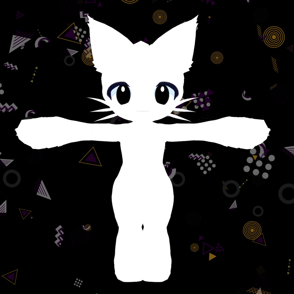 【素体無料配布】塗るだけでそれっぽくなるケモノ素体【Vroidファイル】