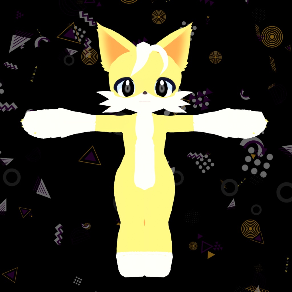 【素体無料配布】塗るだけでそれっぽくなるケモノ素体【Vroidファイル】