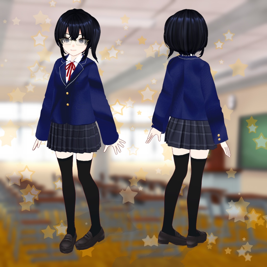 【vrmファイル】真面目系委員長　欄花マリ - plustic777 - 2/3