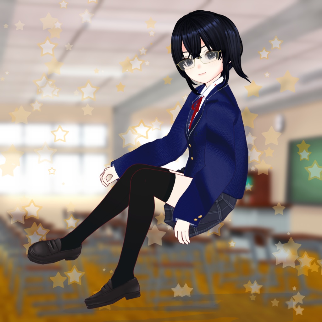 【vrmファイル】真面目系委員長　欄花マリ - plustic777 - 3/3