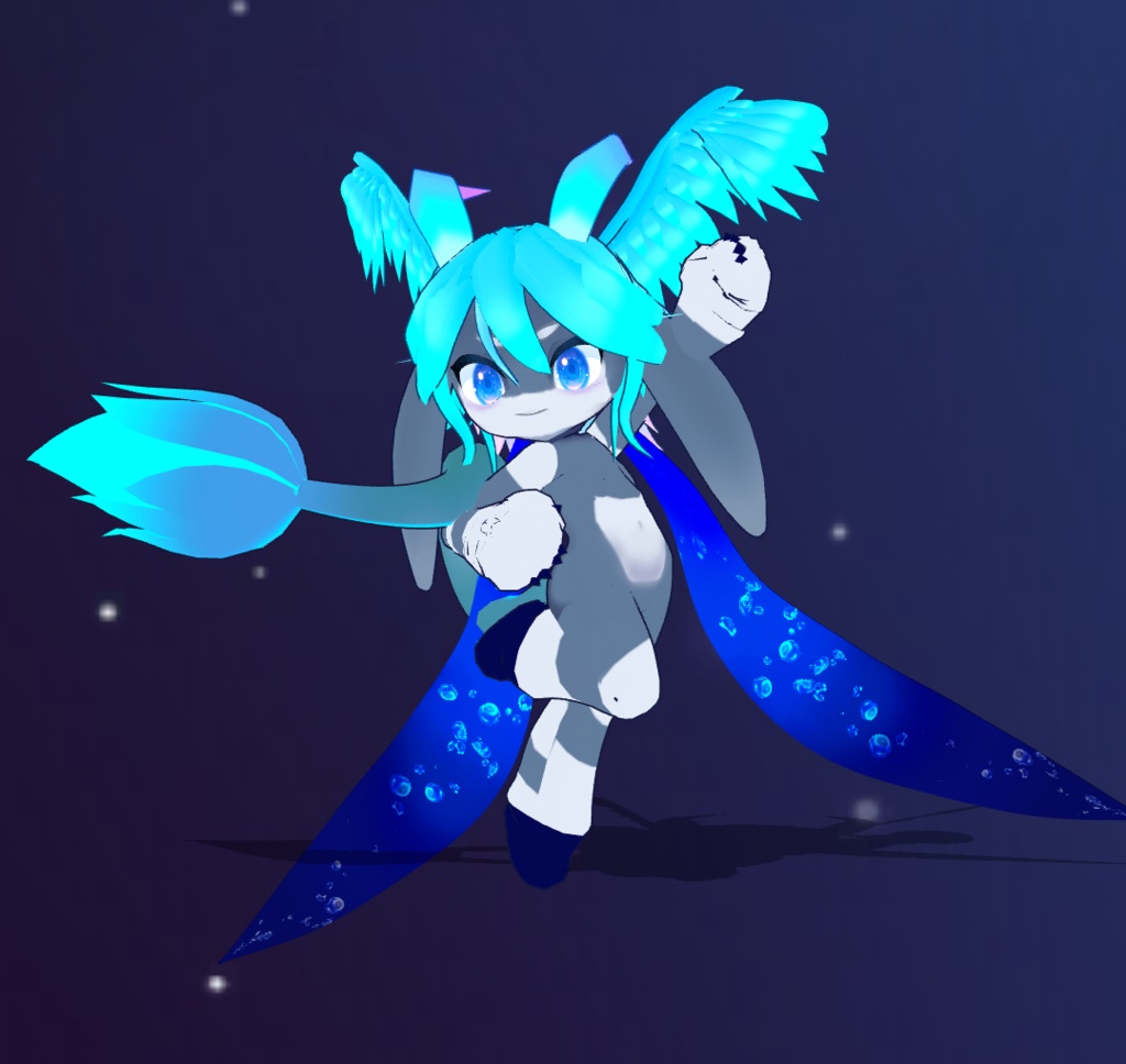 【オリジナル3Dモデル】ルミナスマリン【vrmファイル】