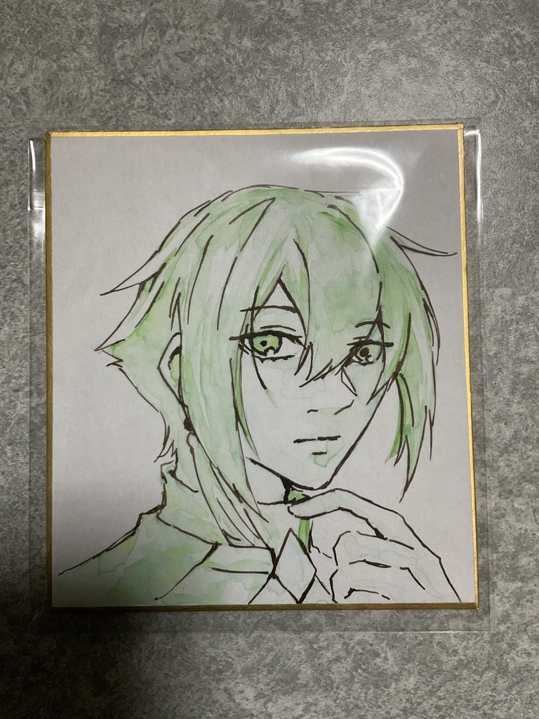 手書きミニ色紙　エラン