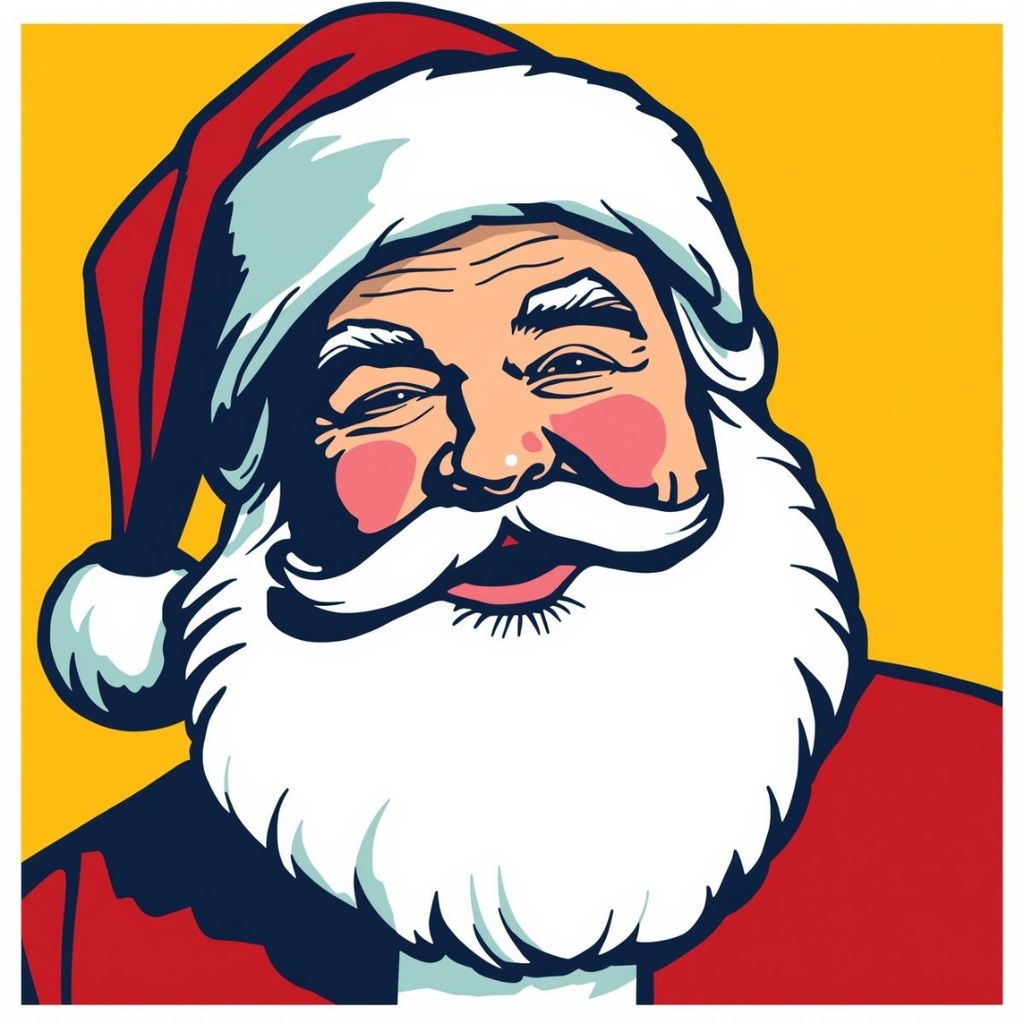 【ポップアート・クリスマスクリップアート10点セット/PNG形式】