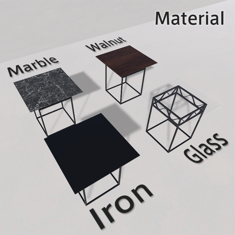 VRChat向けテーブルセット KAMOI-TABLE