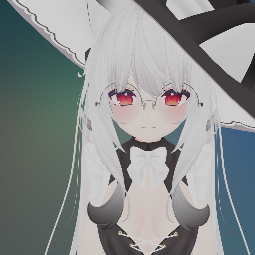 【VRC】丸眼鏡 Ver4 - シェイプキー対応【無料】