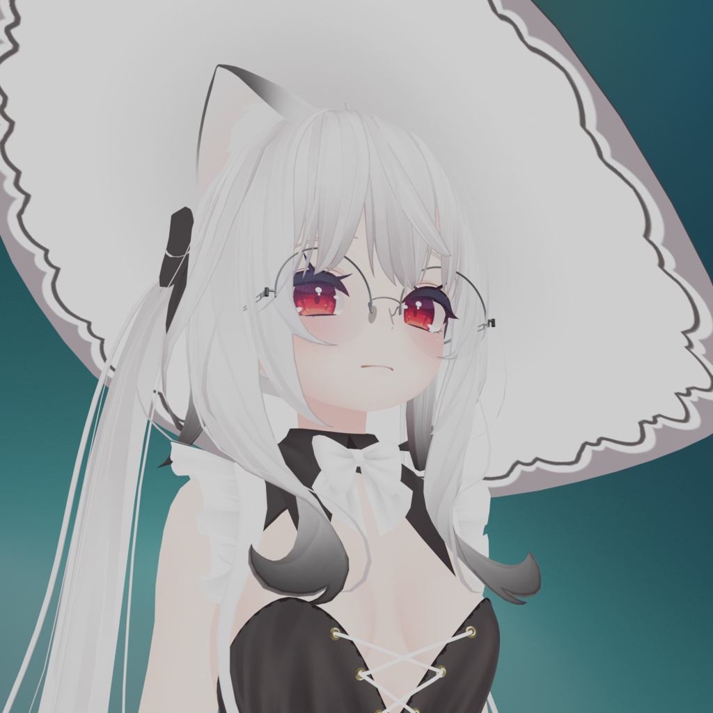 【VRC】丸眼鏡 Ver4 - シェイプキー対応【無料】