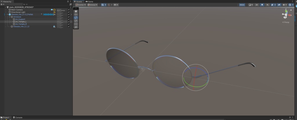 【無料】リアルレンズ丸メガネ【MA対応】