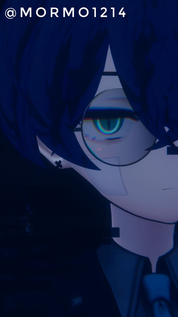 【無料】リアルレンズ丸メガネ【MA対応】