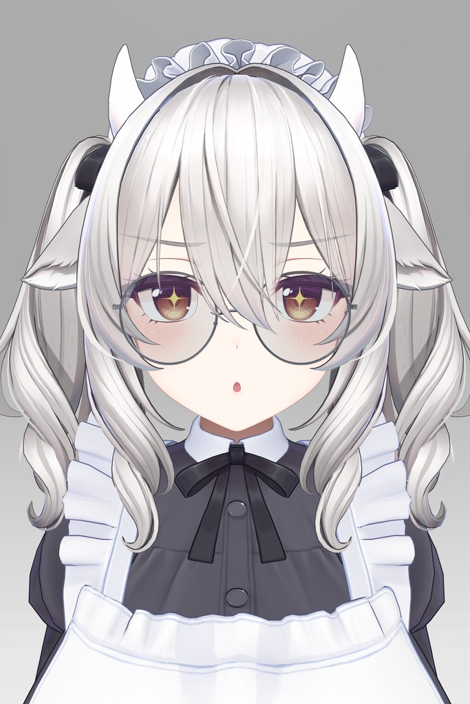 【3Dモデル】丸メタルメガネ【無料】