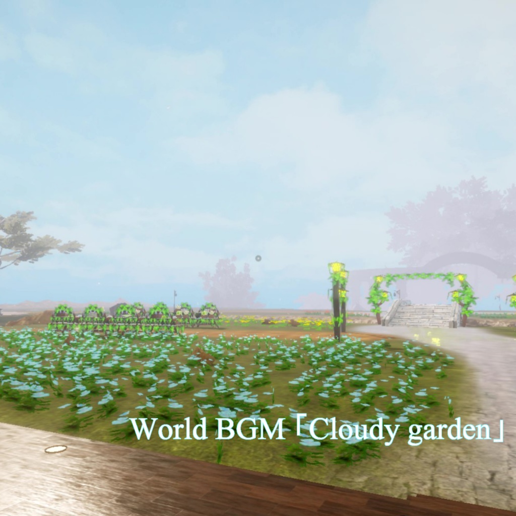 Cloudy garden