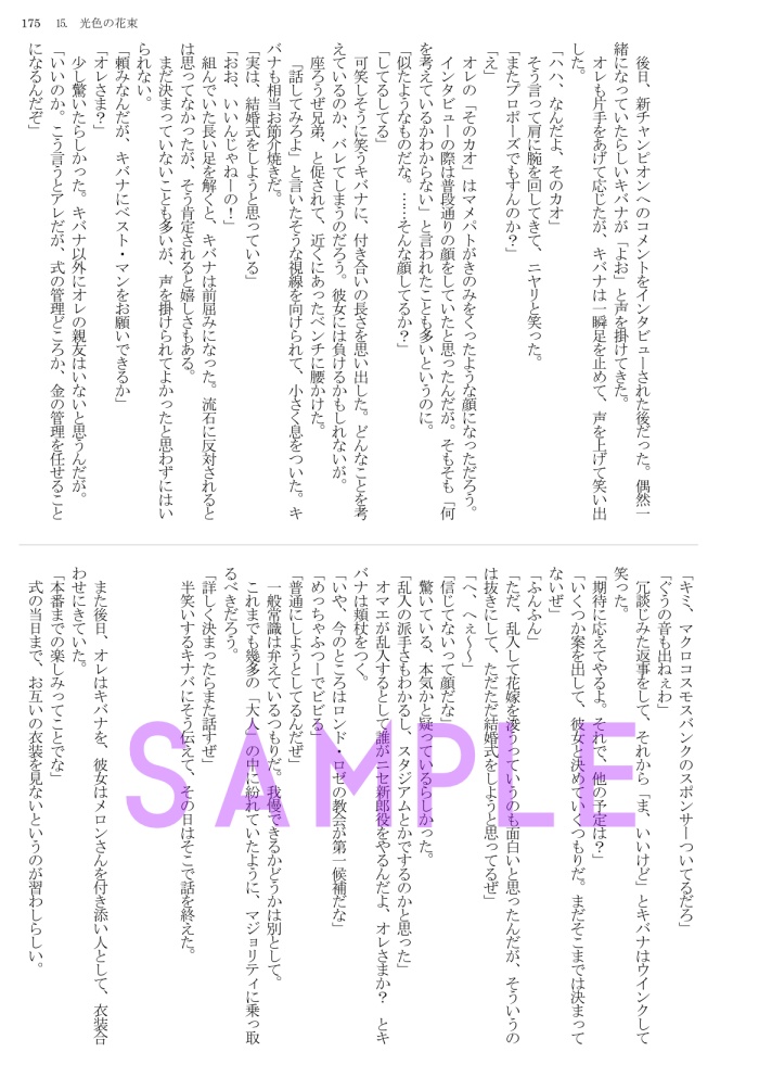 目映い二人 Web再録本