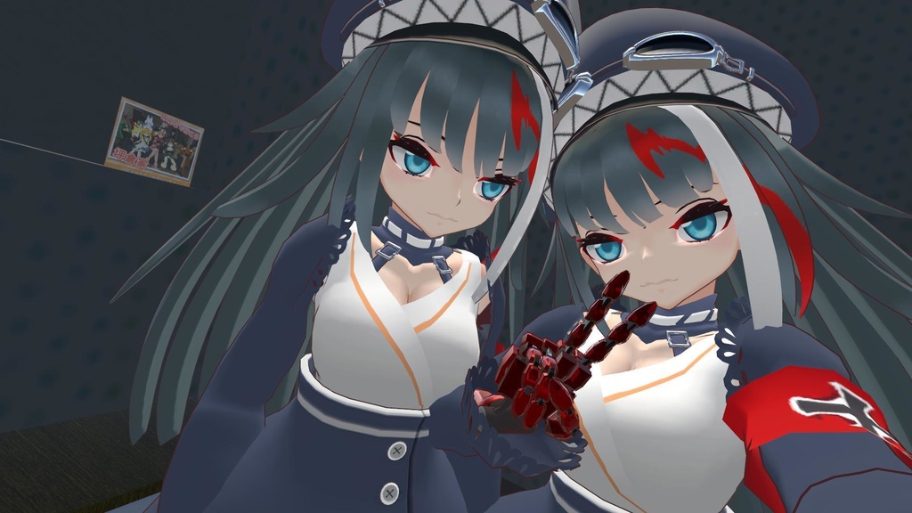 VRChatアバター/MMD ドイッチュラント3Dモデル