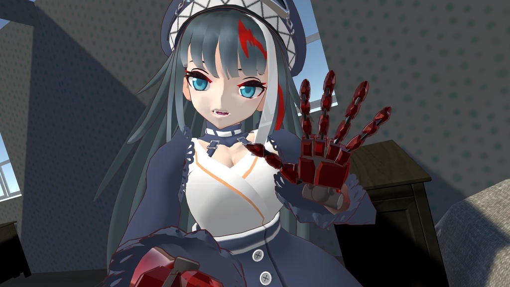 VRChatアバター/MMD ドイッチュラント3Dモデル