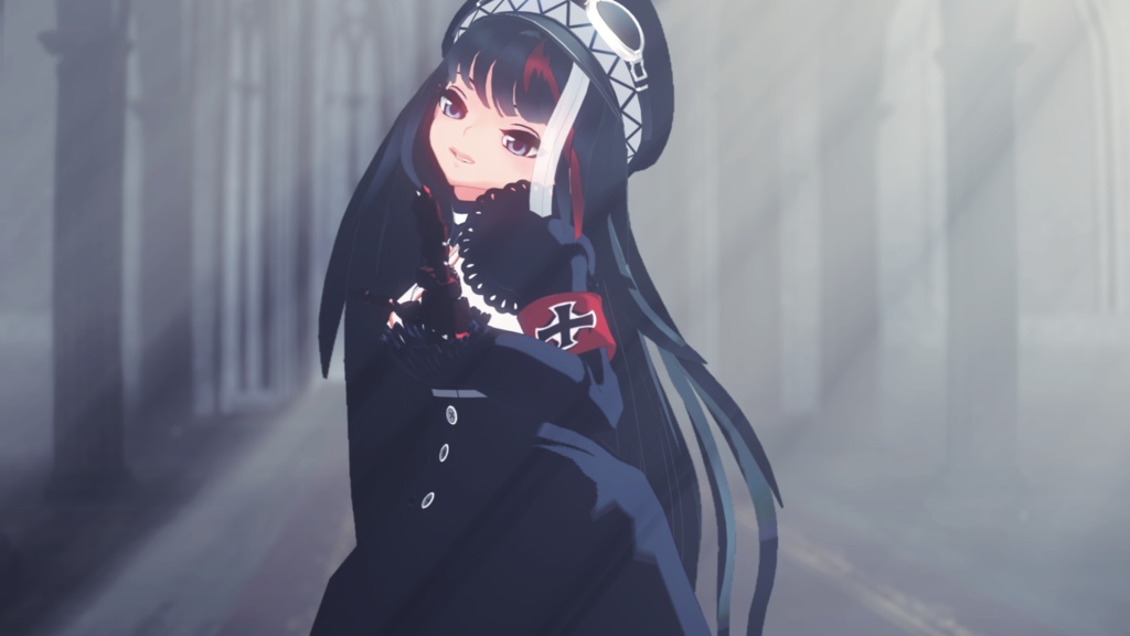 VRChatアバター/MMD ドイッチュラント3Dモデル