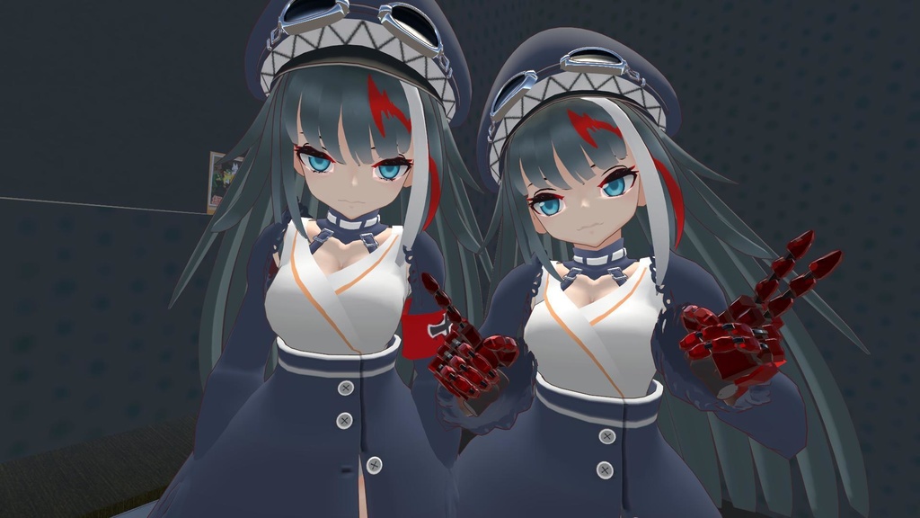 VRChatアバター/MMD ドイッチュラント3Dモデル