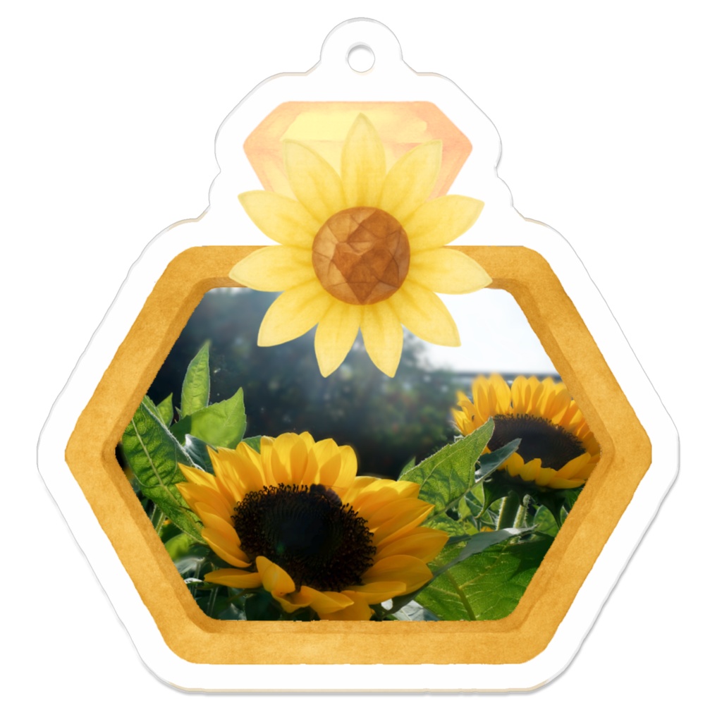Sunflower Perfume｜アクリルキーホルダー（line & light）