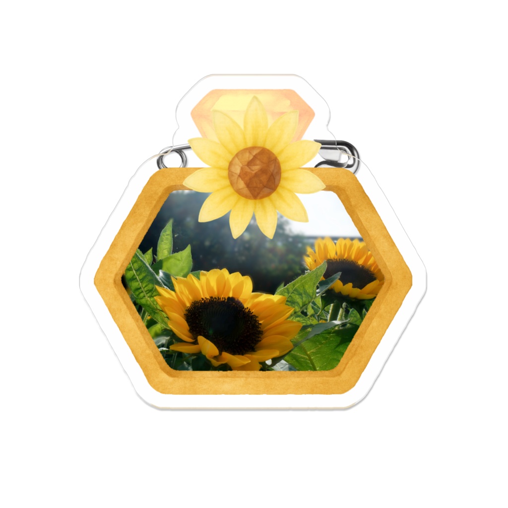 Sunflower Perfume|アクリルバッジ(line & light)