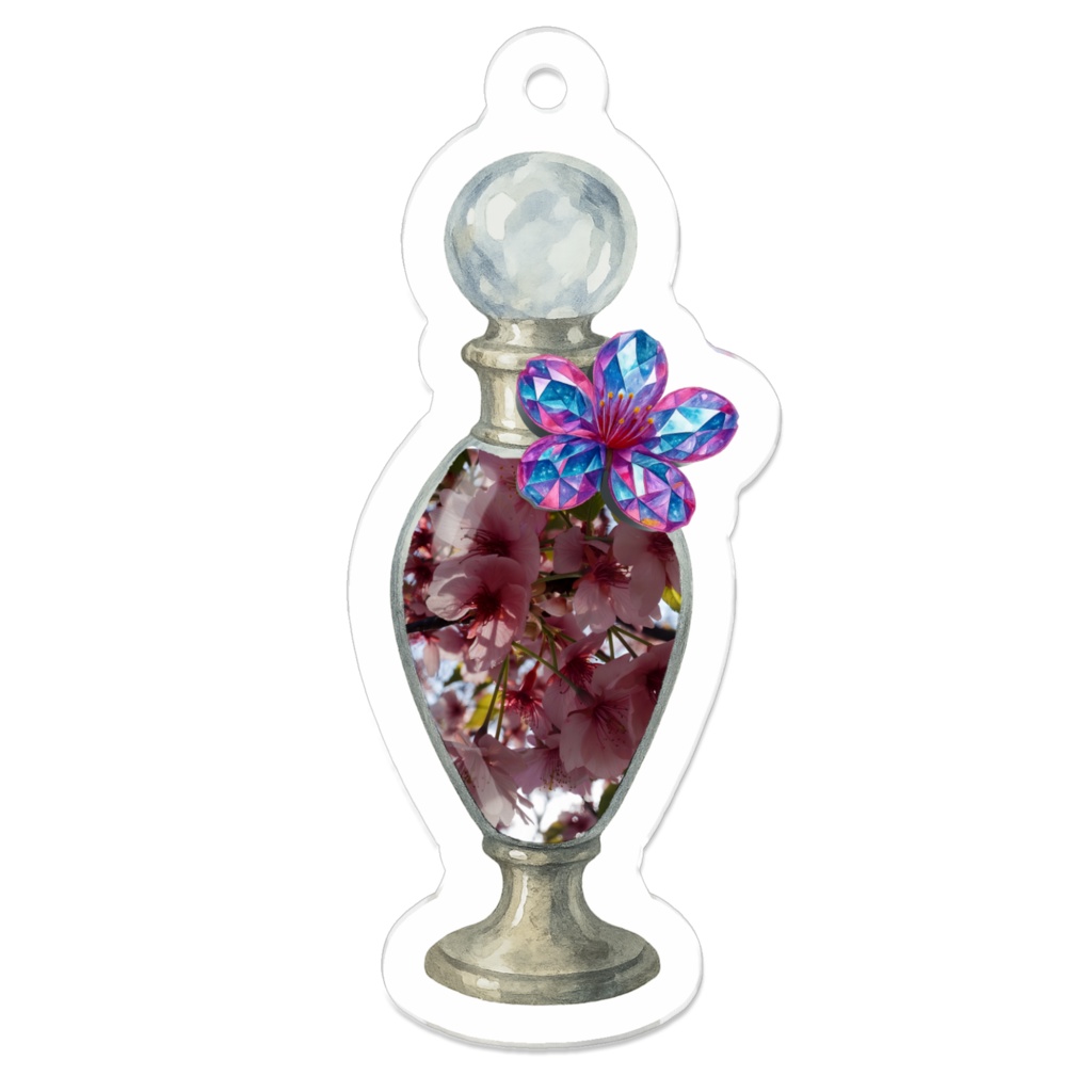 cherry blossoms perfume｜アクリルキーホルダー（line & light）