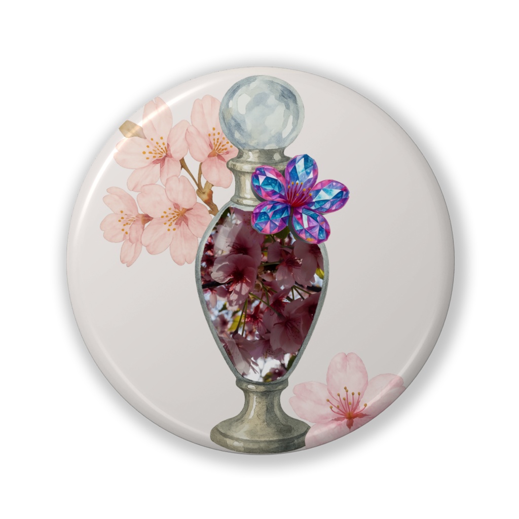 cherry blossoms perfume|缶バッジ(line & light)