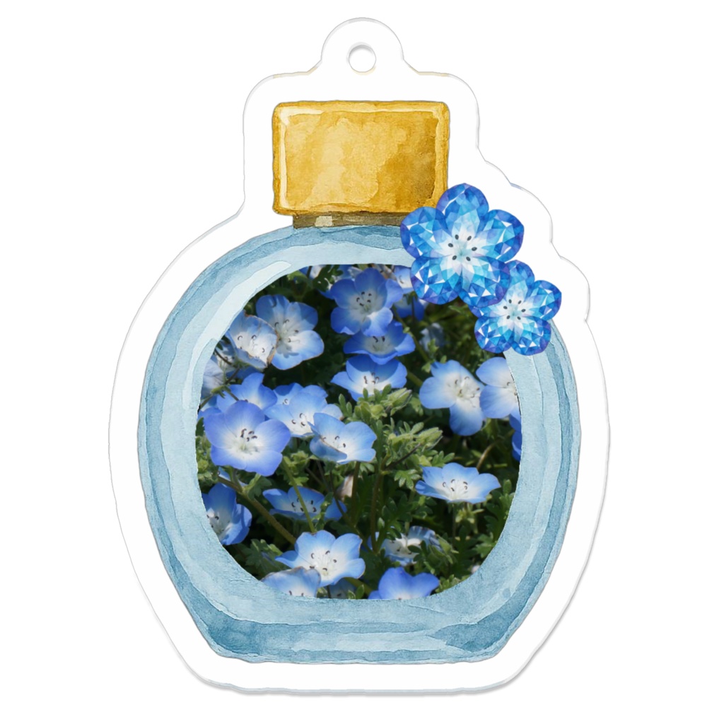 Nemophila Pefum|アクリルキーホルダー(line & light)
