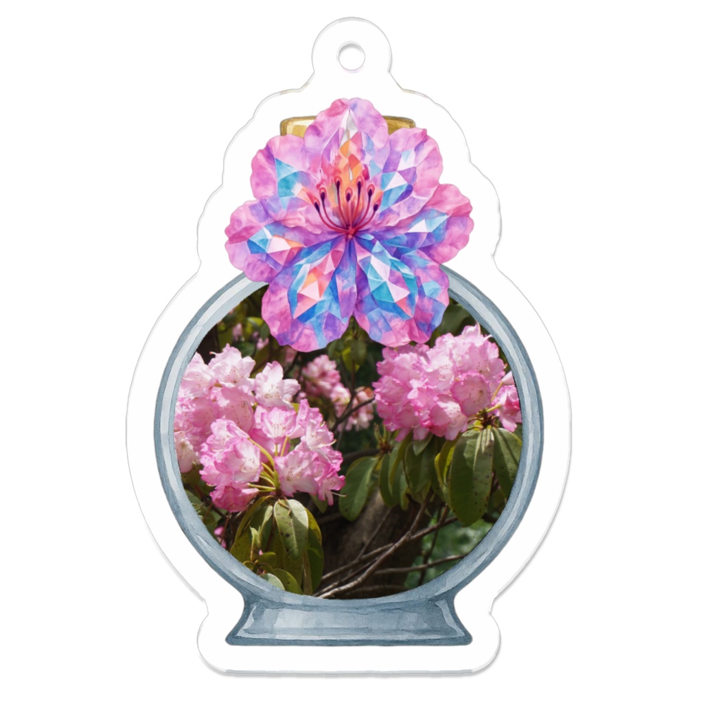 Rhododendron Pefum｜アクリルキーホルダー（line & light）