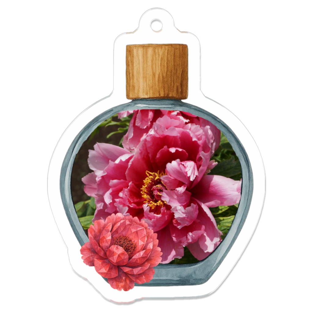 Peony Perfume|アクリルキーホルダー(line & light)