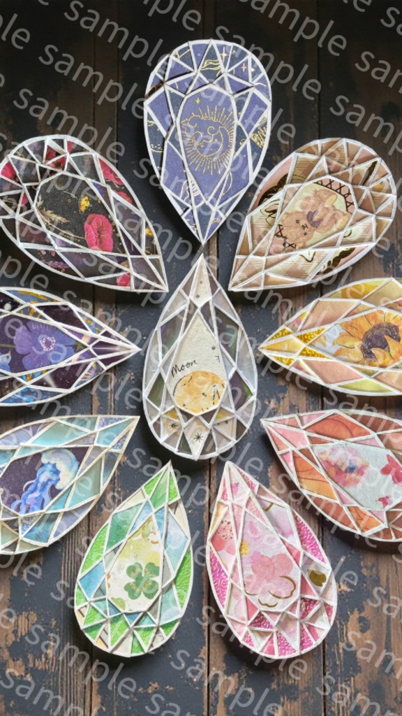 Paper Jewelry -pear shape-(スマホ壁紙)