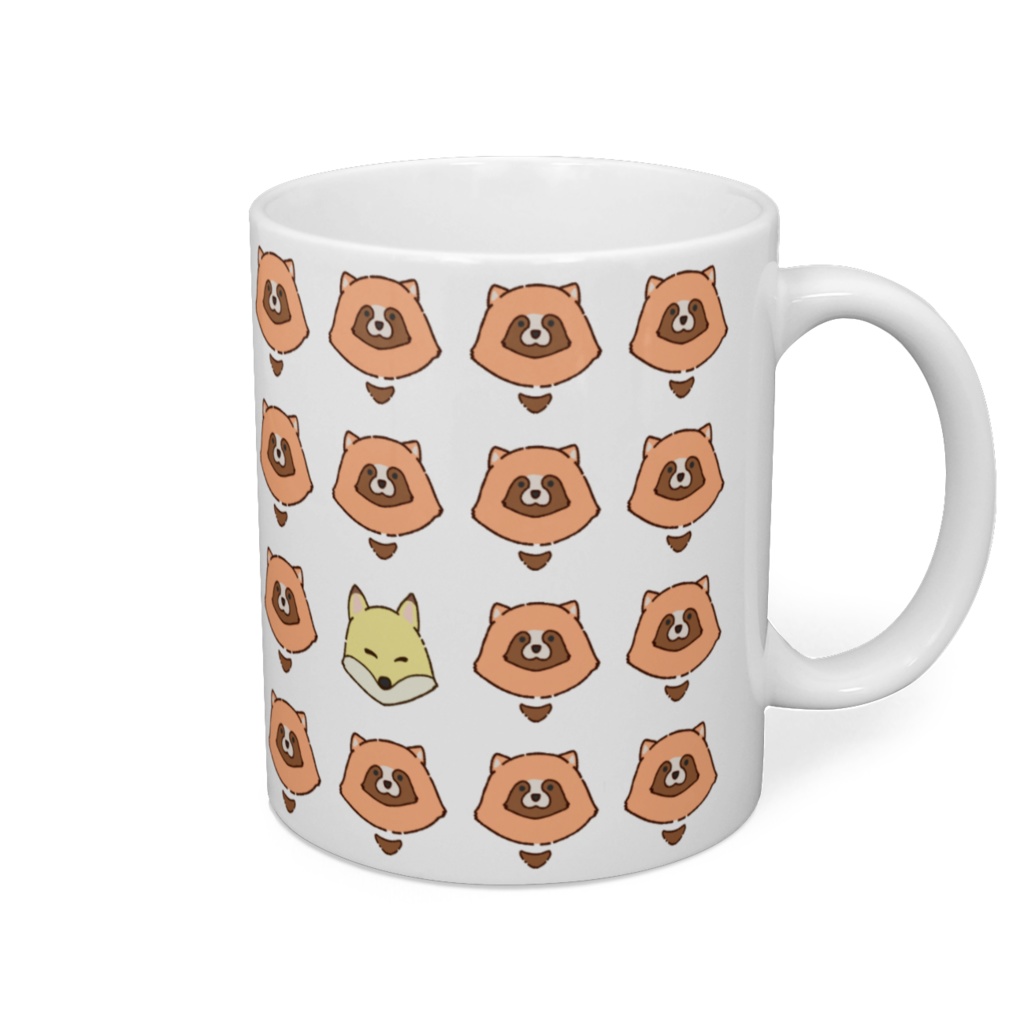 たぬきのマグカップ