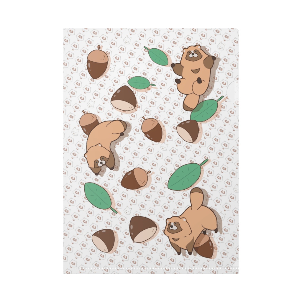 たぬきクリアファイル②