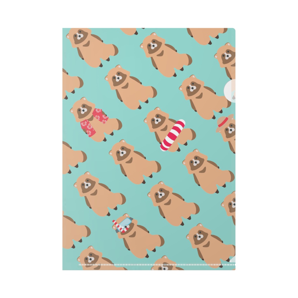 たぬきクリアファイル④