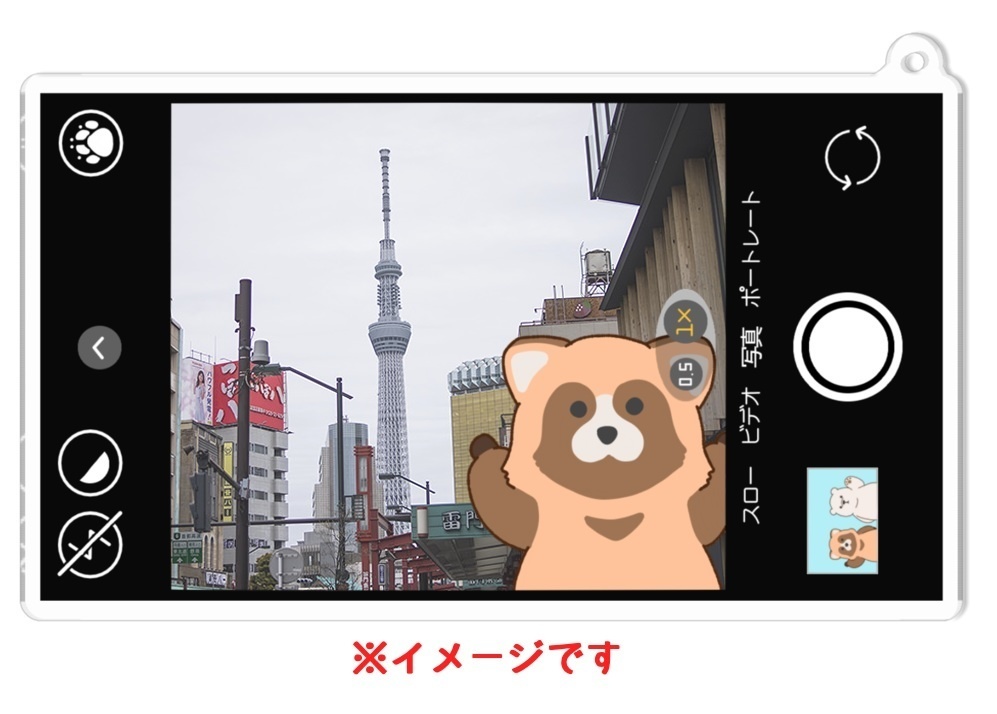 たぬきーほるだー 一緒にフォト(スマートフォン)
