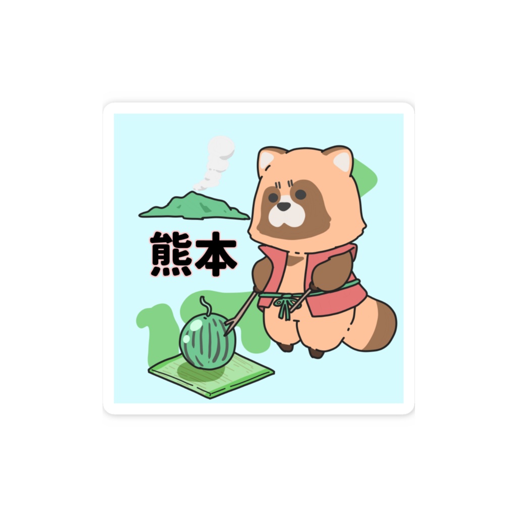 都道府県ステッカーシリーズ 熊本