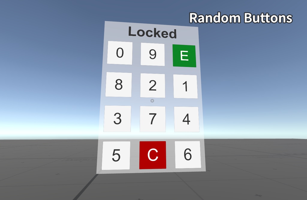 【無料 Free】VRChat World Udon KeyPad - Persistence support