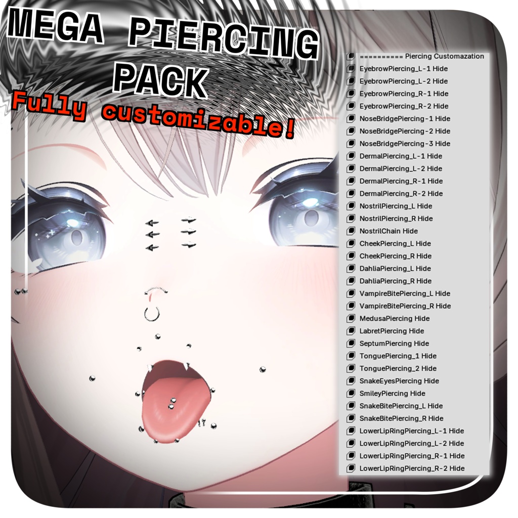 MEGA PIERCING PACK! For Shinano メガピアスパック!信濃用