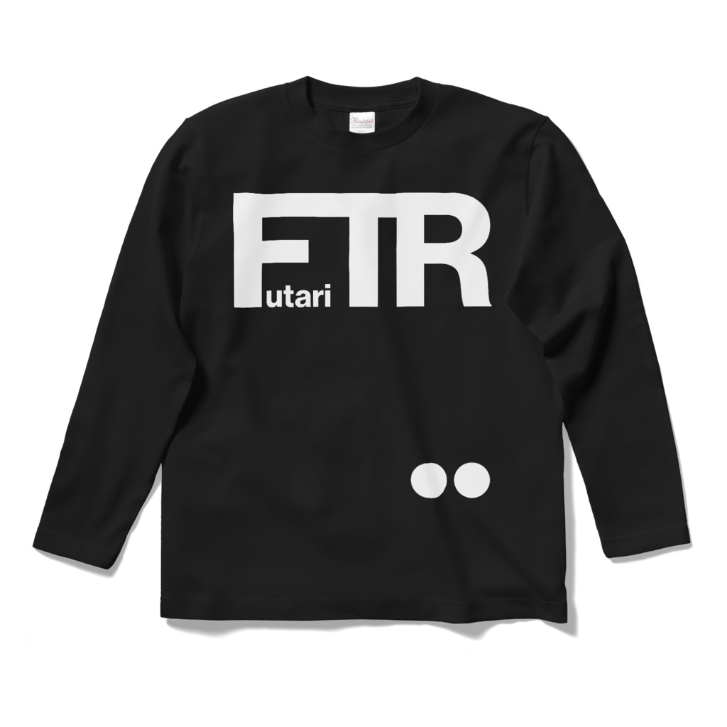 『フタリ』LongSleeveTeeShirt−Black