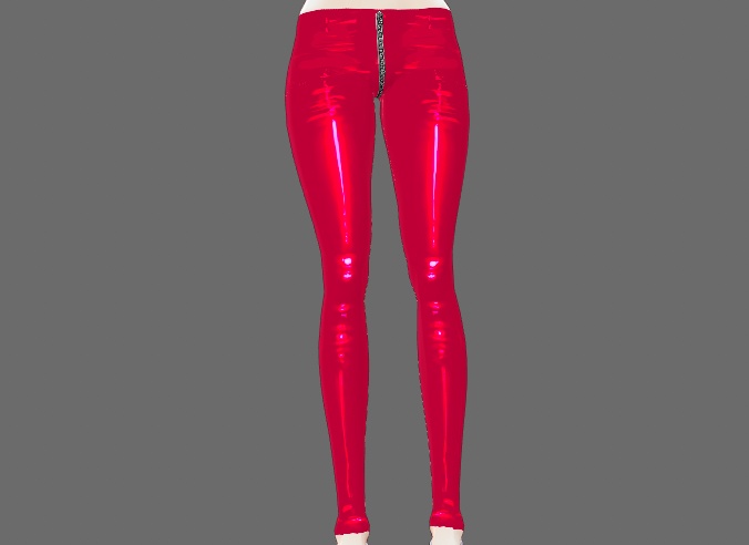 Fetish Latex Leggings with Zipper for VRoid Stable and Beta