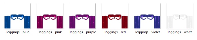 Fetish Latex Leggings with Zipper for VRoid Stable and Beta