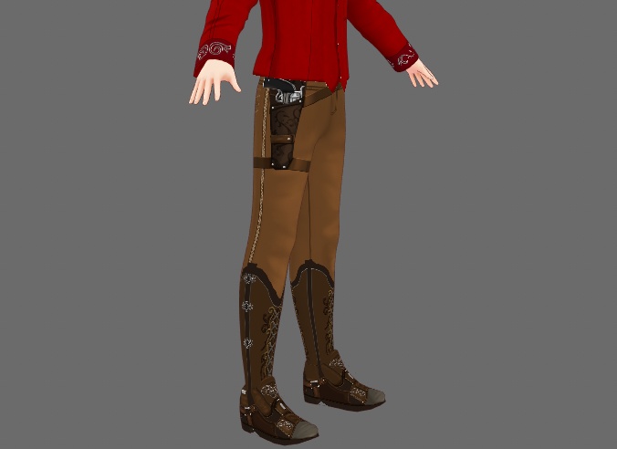 Western Outfit for VRoid models