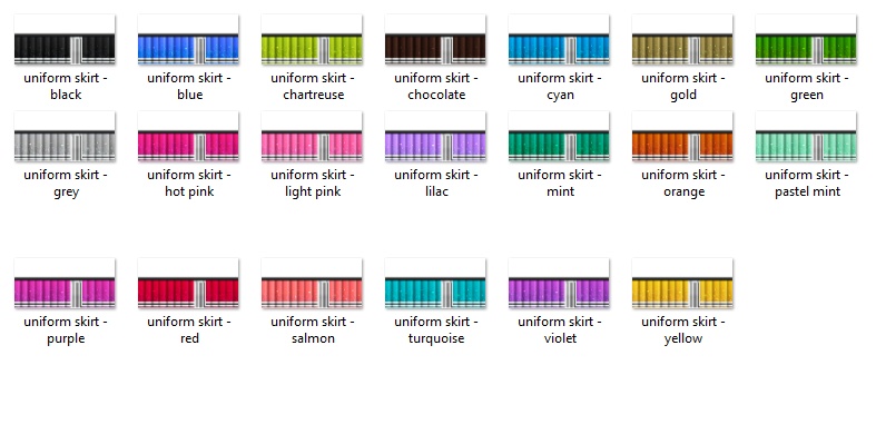 Cheerleader set for VRoid - 20 colors