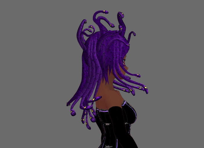 Medusa Hairstyle for VRoid + Snake HairTexture (12 colors)